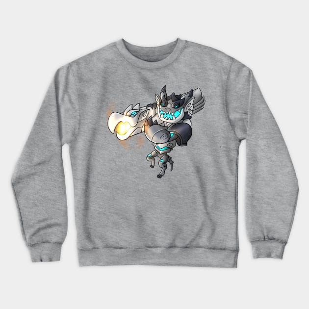 onyx Brawlhalla shoot action Crewneck Sweatshirt by oim_nw